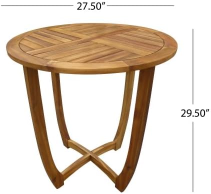 3pc Acacia Wood Patio Bistro Set