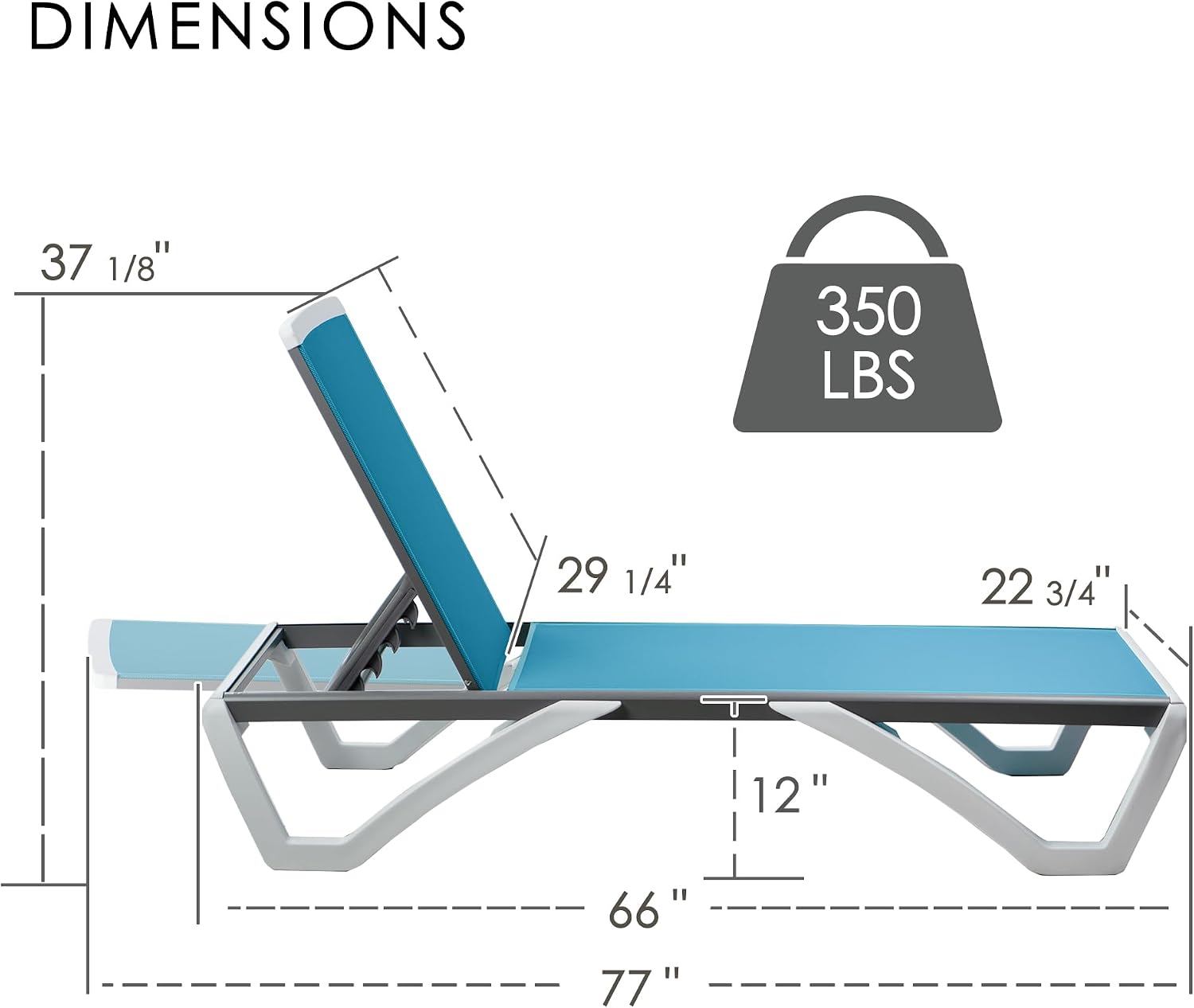 Aluminum Frame Pool Chaise Lounge