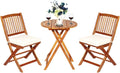 3pc Folding Acacia Wood Bistro Set
