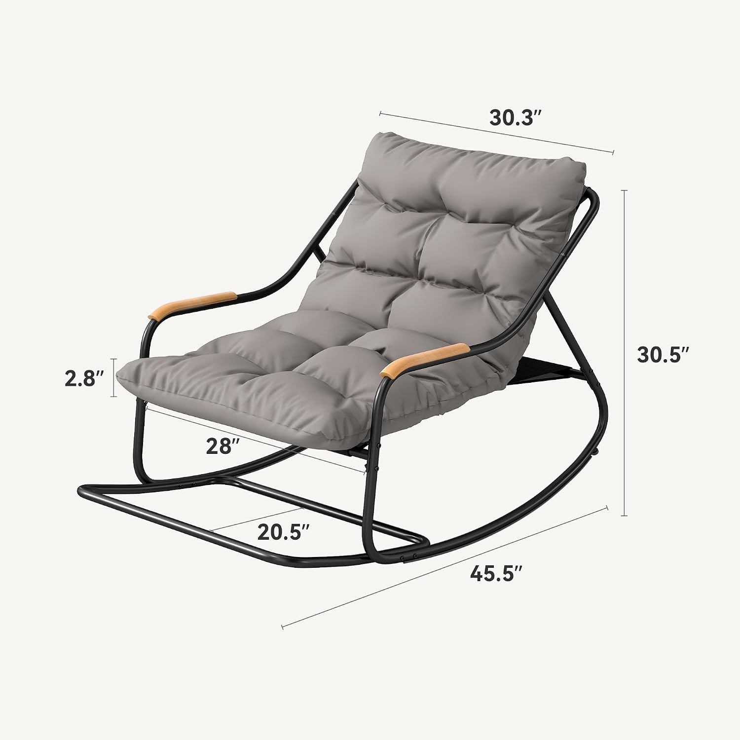 Oversized Textilene Rocking Chair