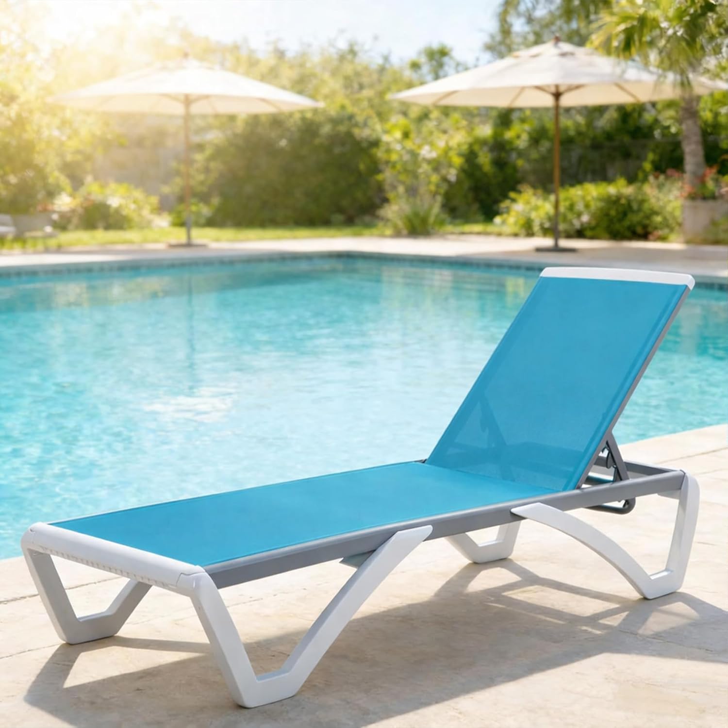 Aluminum Frame Pool Chaise Lounge