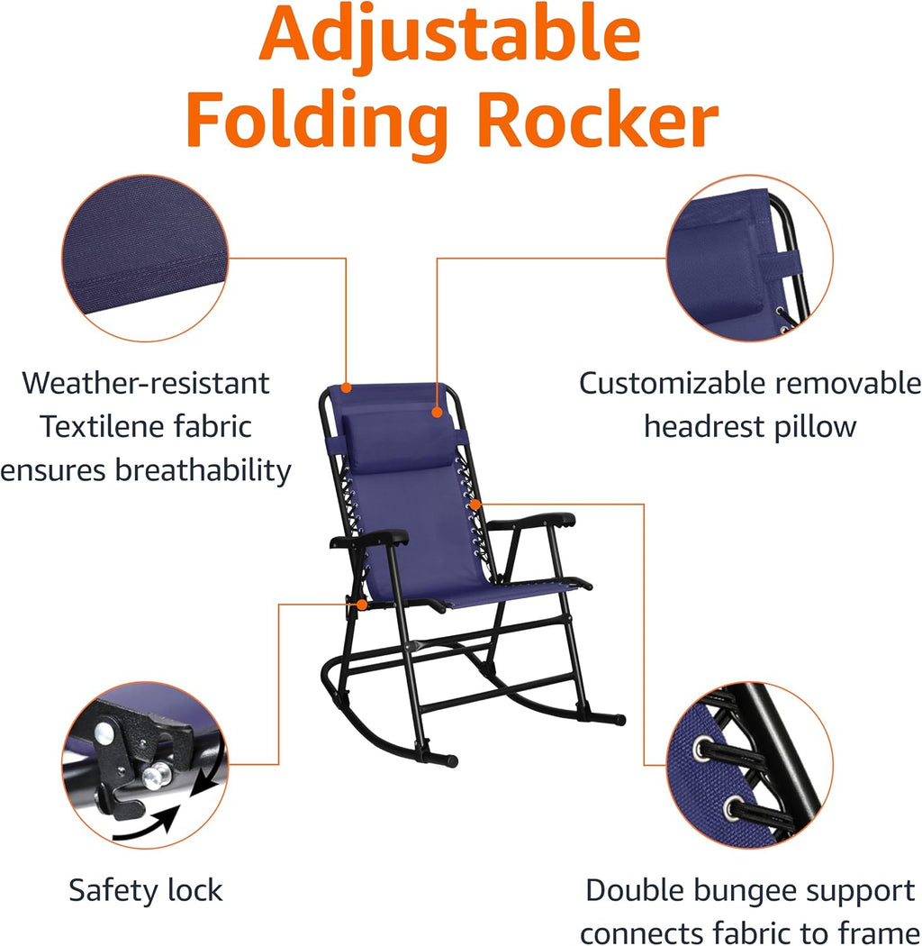 Basics Portable Folding Rocking Chair