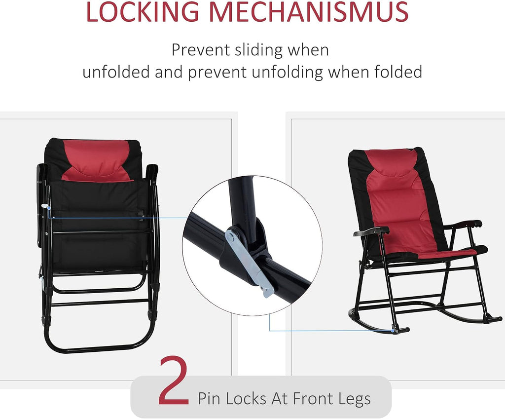 Folding Rocking Chairs 2 Pack