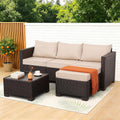 Rattan Star 3 Piece Wicker Patio Furniture Set