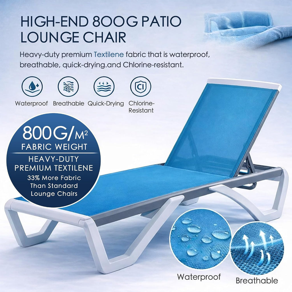 Aluminum Frame Pool Chaise Lounge