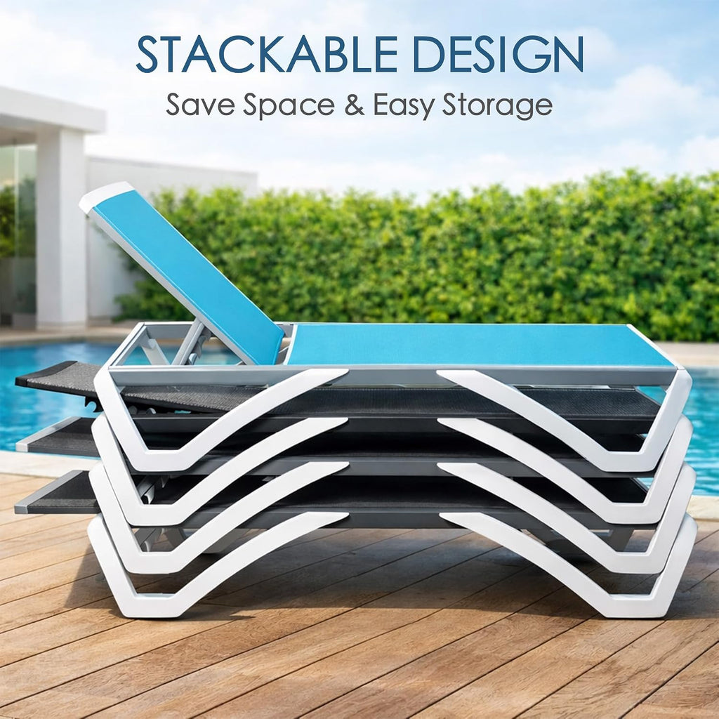 Aluminum Frame Pool Chaise Lounge
