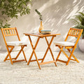 3pc Folding Acacia Wood Bistro Set