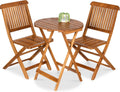 3pc Folding Acacia Wood Bistro Set