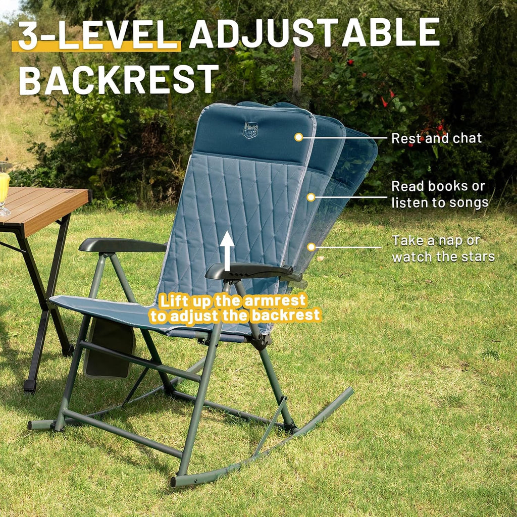 imber Ridge Adjustable Rocking Camping Chair