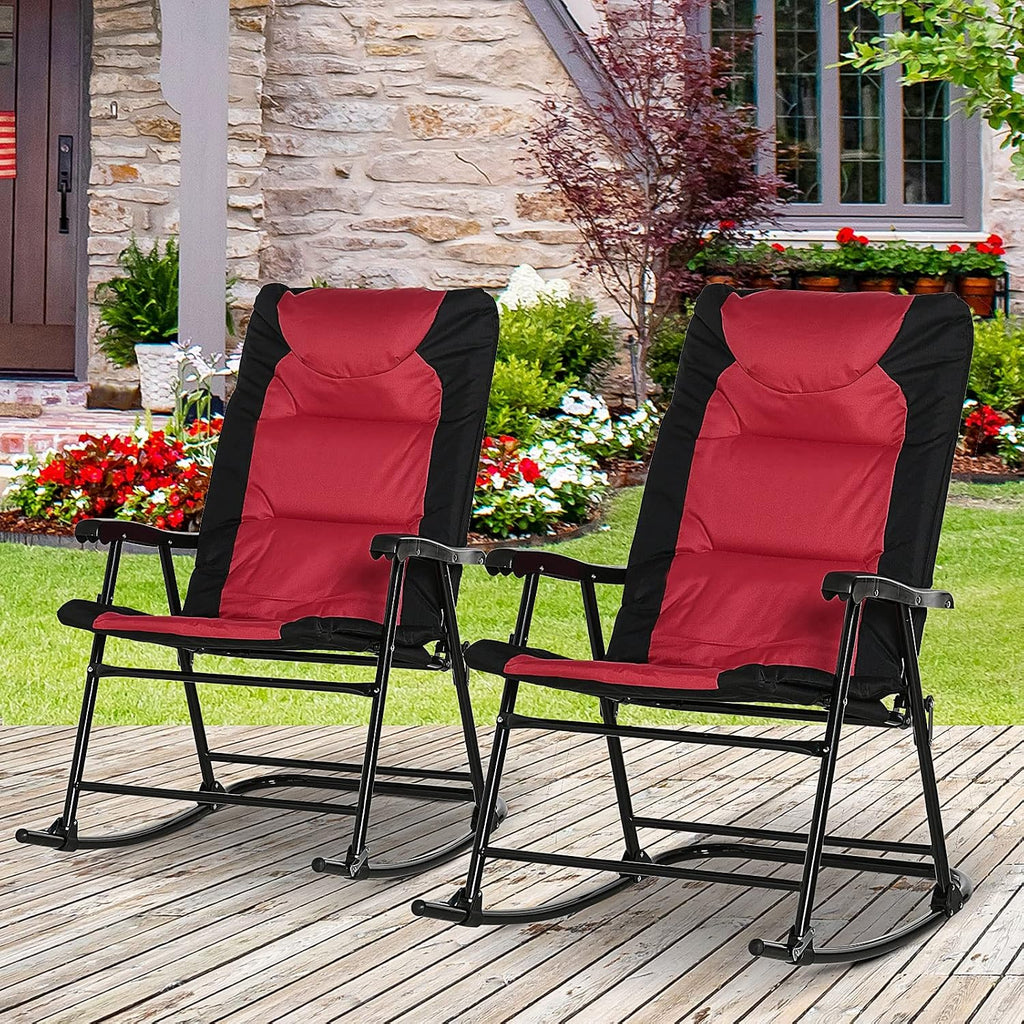 Folding Rocking Chairs 2 Pack